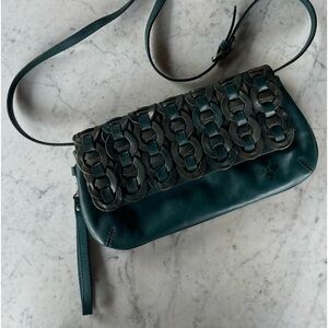 EUC Patricia Nash Chainlink Crossbody in Teal